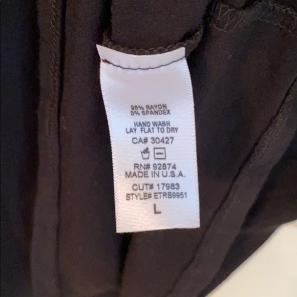 Anthropologie Ella Moss black top w/ beading - Picture 5 of 5